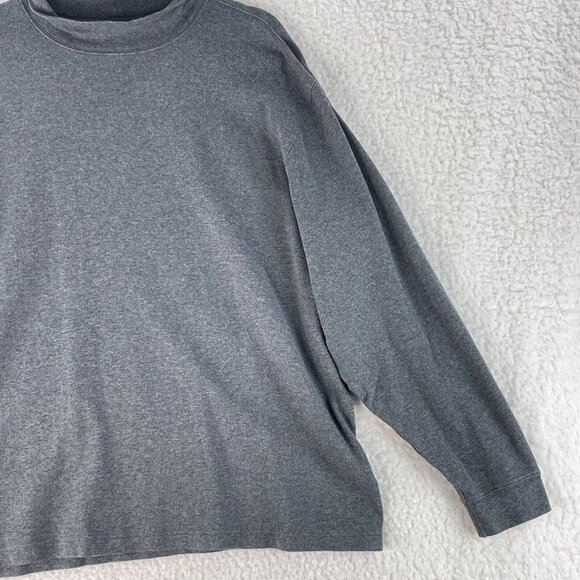 L.L. Bean Solid Gray Long Sleeve Turtle Neck Shirt Mens Pullover Stretch Size XL - Picture 3 of 16
